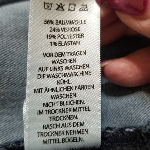 JNY Jones New York Jeans Women's Plus 22W Skinny Ankle Dark Blue Stretch Denim - Picture 8 of 8